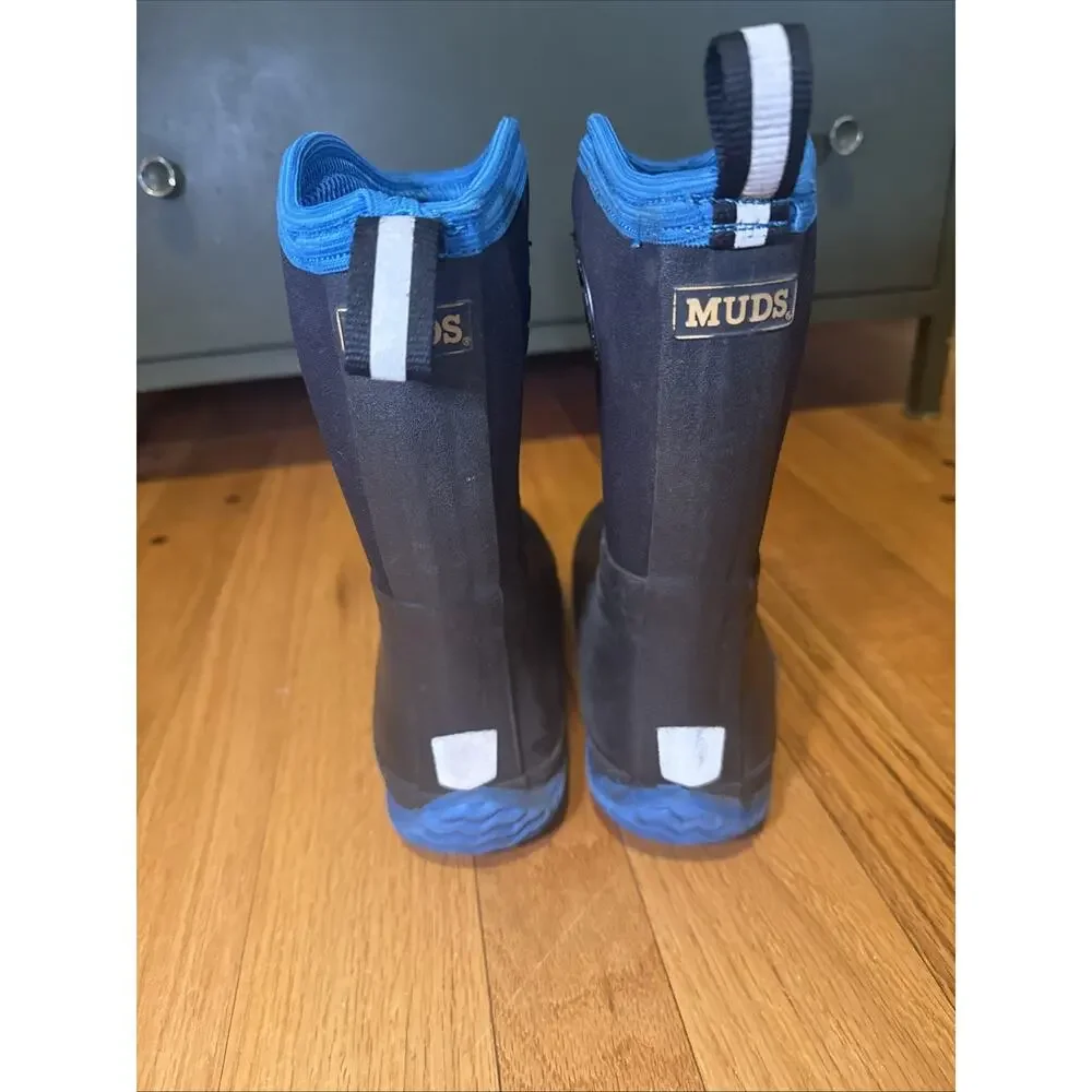 Noble Outfitters MUDS Boots Kids Youth 3 Mud Rain Snow Waterproof Rubber